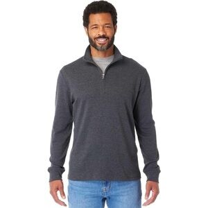 Fair Harbor Compass Quarter-zip Dark Gray Men’s Pullover Sweatshirt Size XL